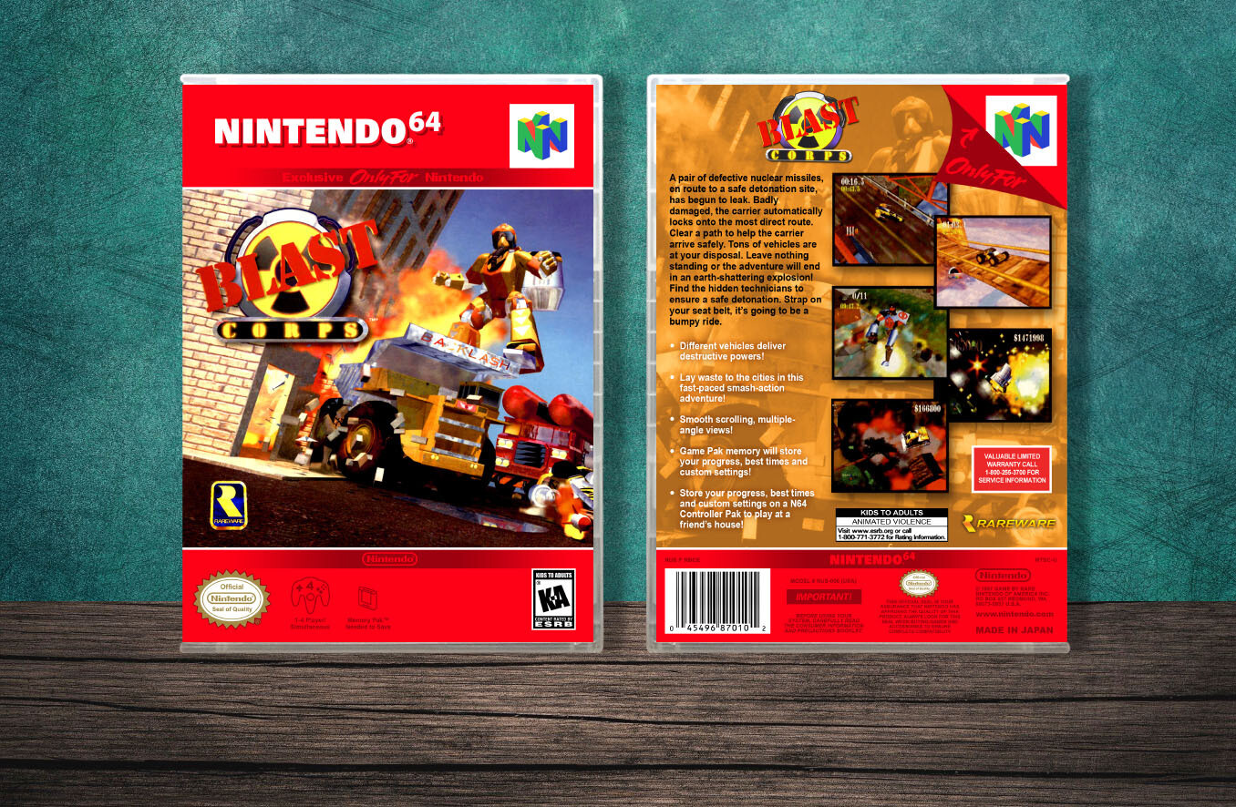 Blast Corps., Case Color: CLEAR (Transparent)