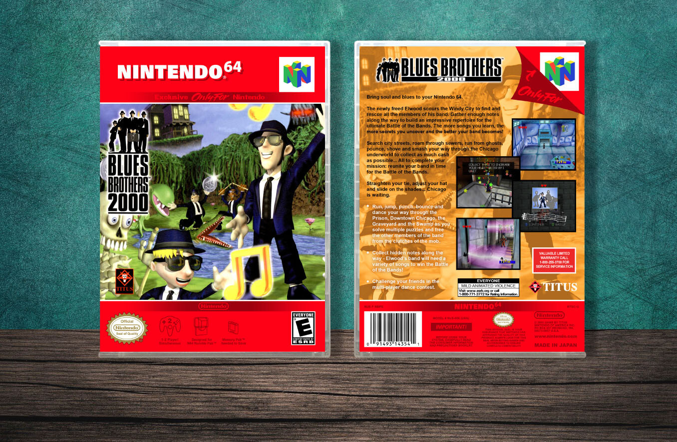 Blues Brothers 2000, Case Color: CLEAR (Transparent)