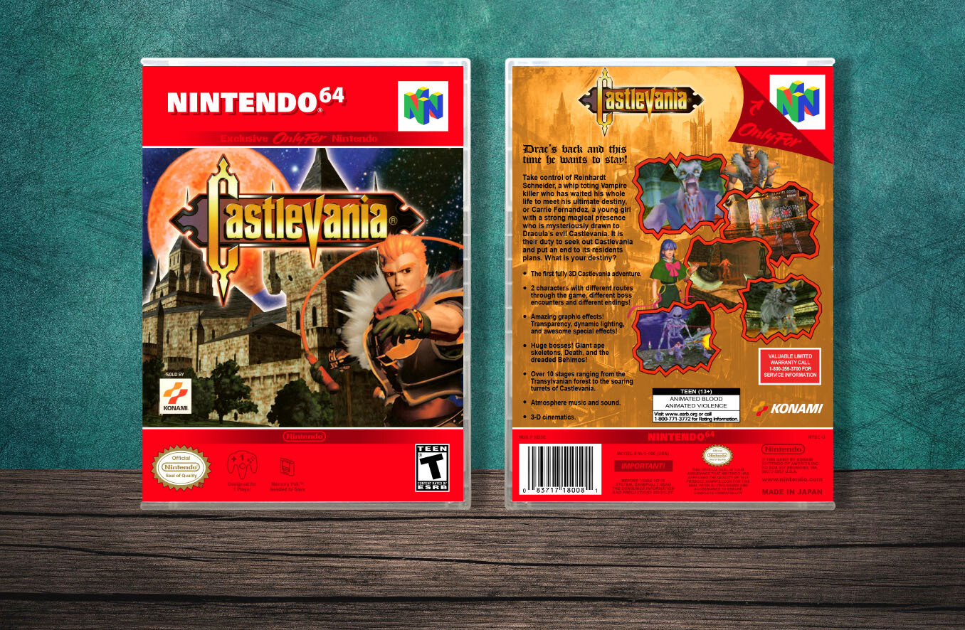 Castlevania, Case Color: CLEAR (Transparent)