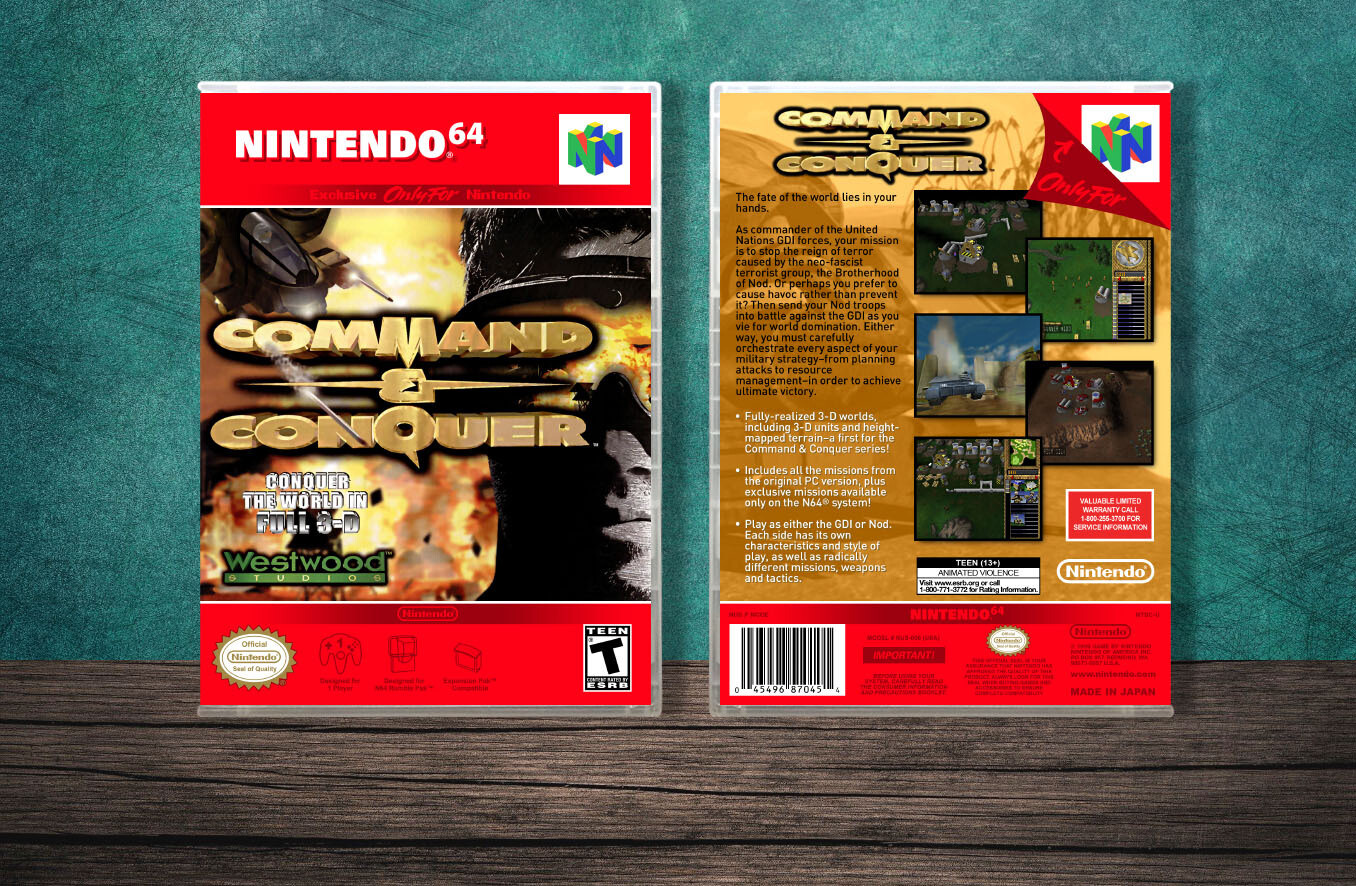 Command and Conquer, Case Color: CLEAR (Transparent)