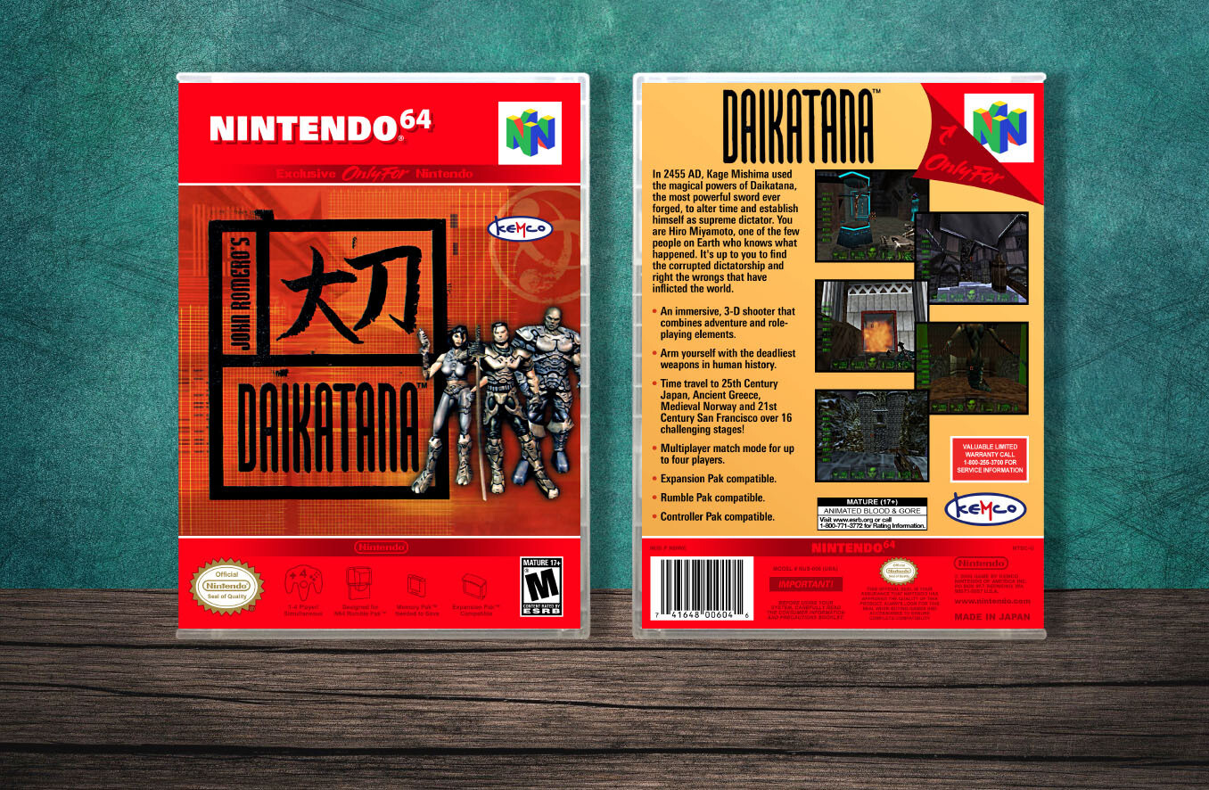 Daikatana 64, Case Color: CLEAR (Transparent)