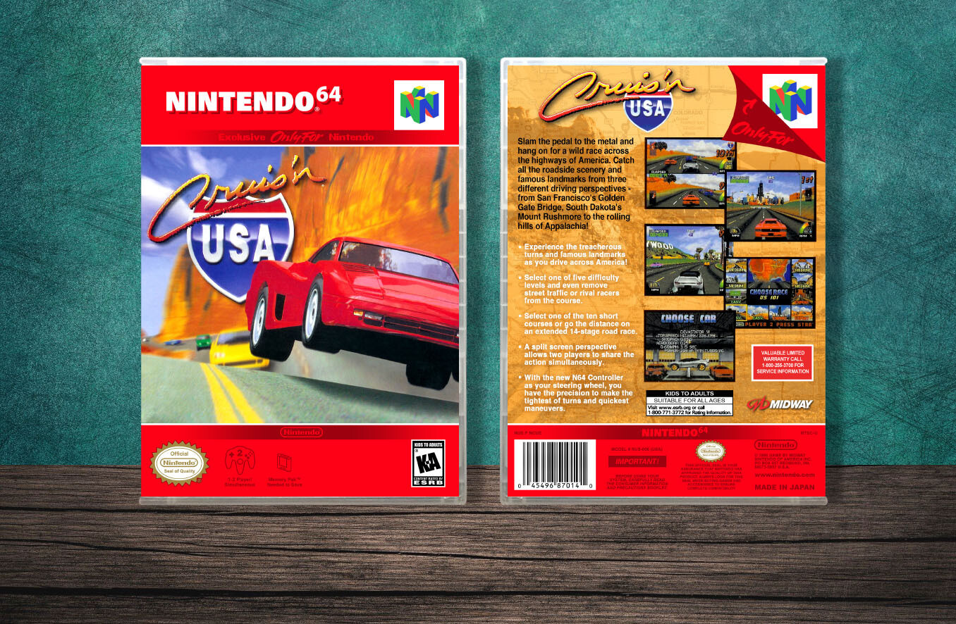 Cruis&#39;n USA, Case Color: CLEAR (Transparent)