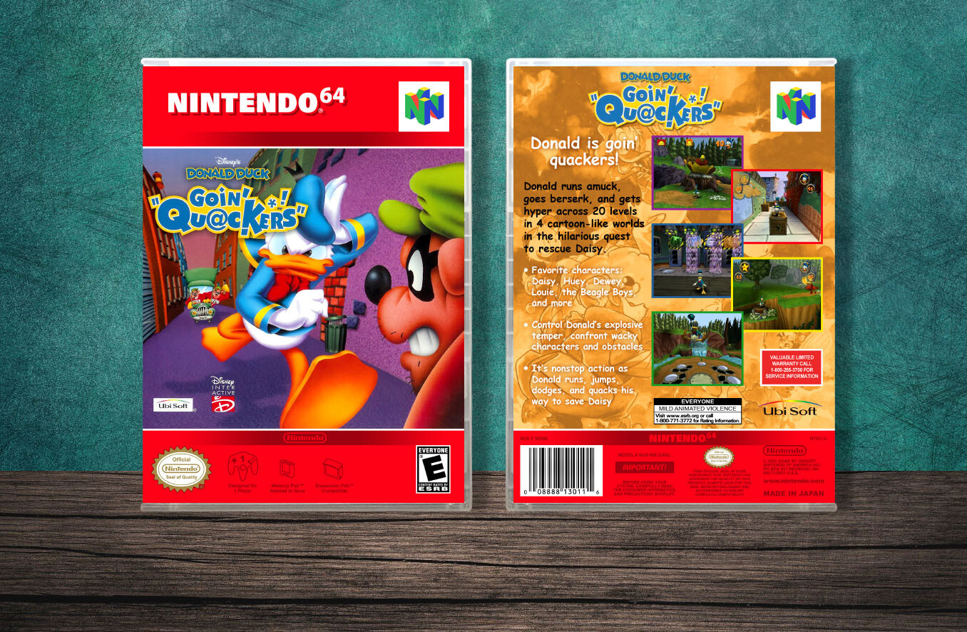 Donald Duck Going Quackers, Case Color: CLEAR (Transparent)