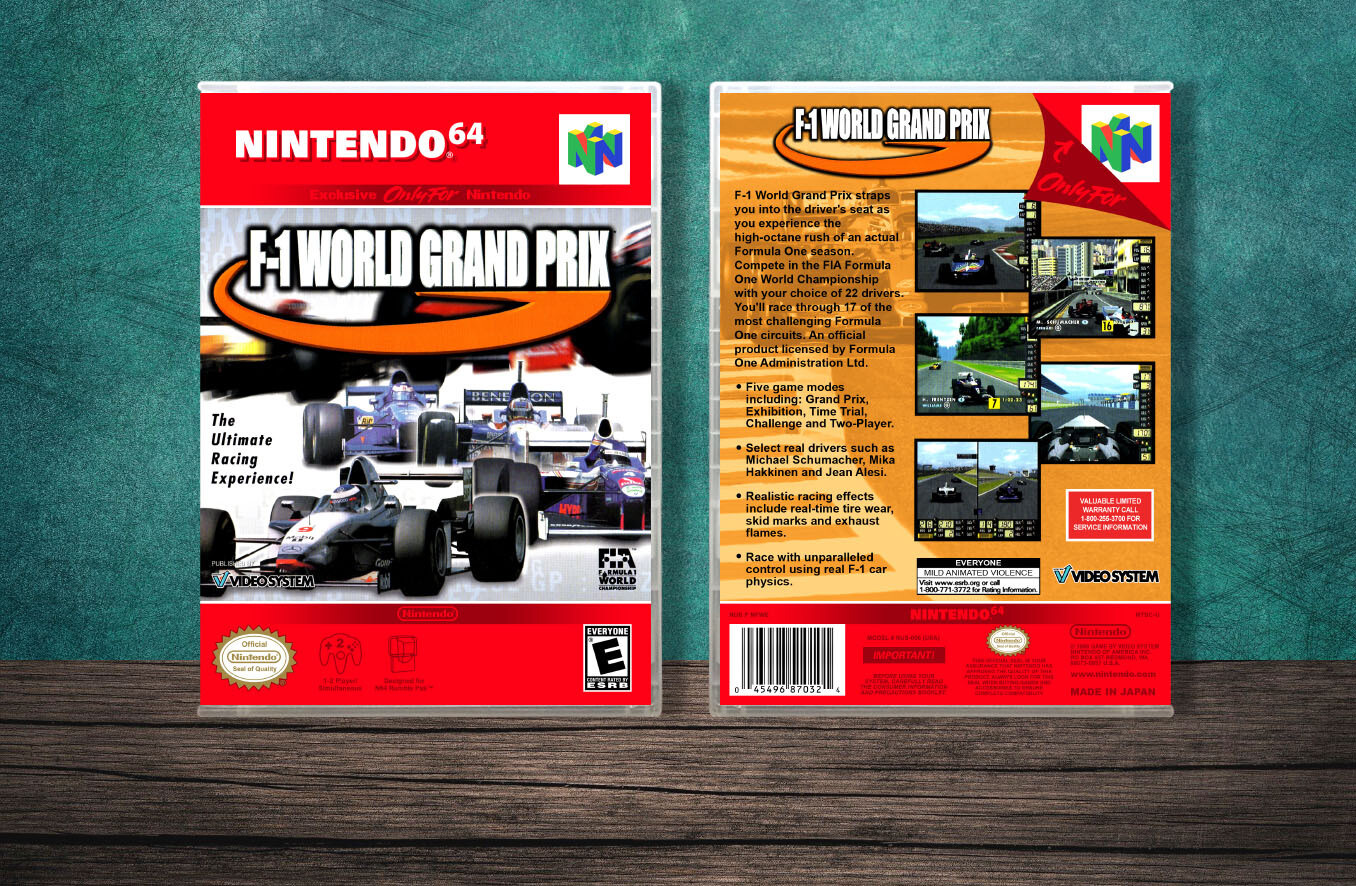 F-1 World Grand Prix, Case Color: CLEAR (Transparent)