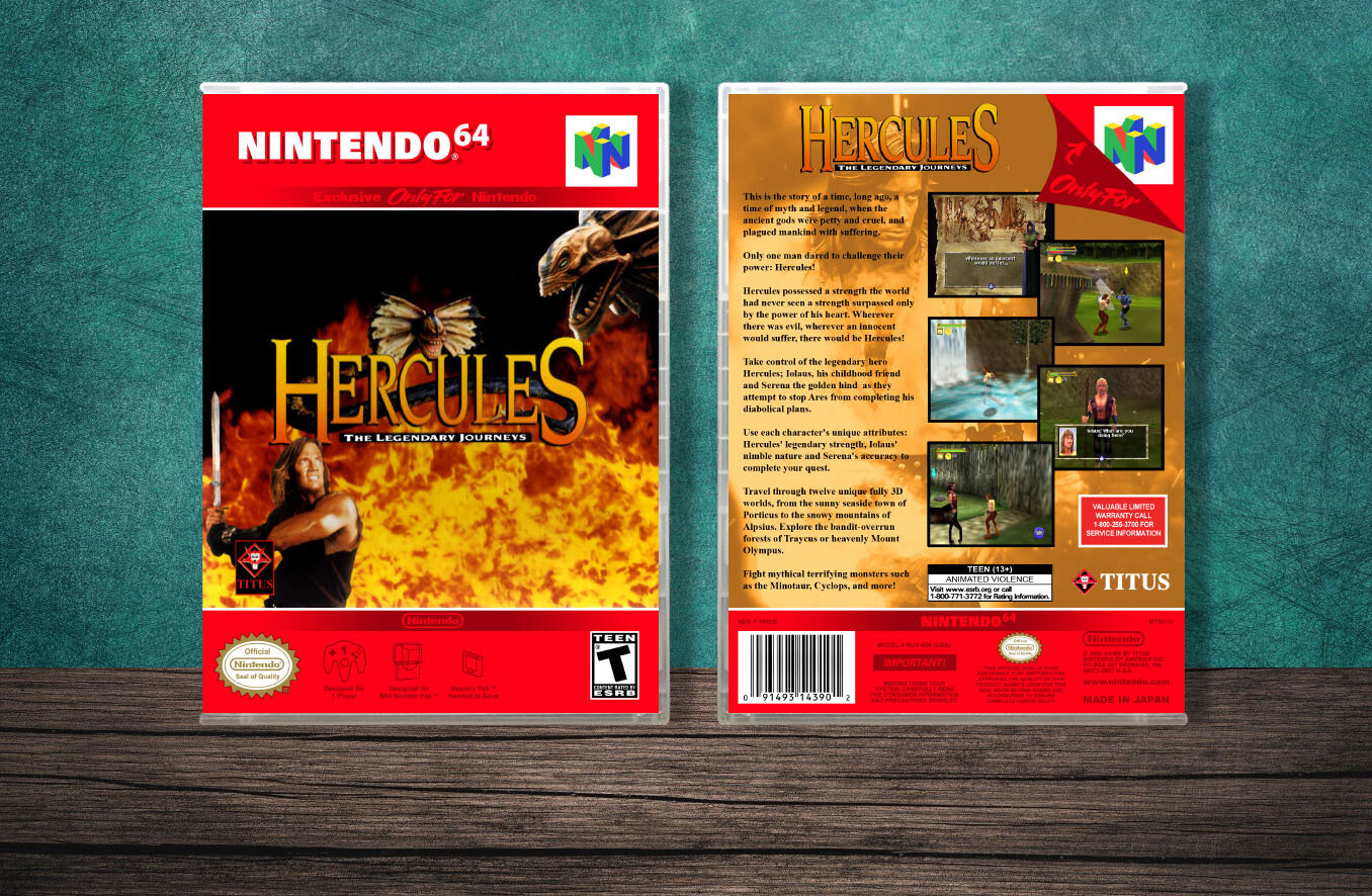 Hercules: The Legendary Journeys, Case Color: CLEAR (Transparent)