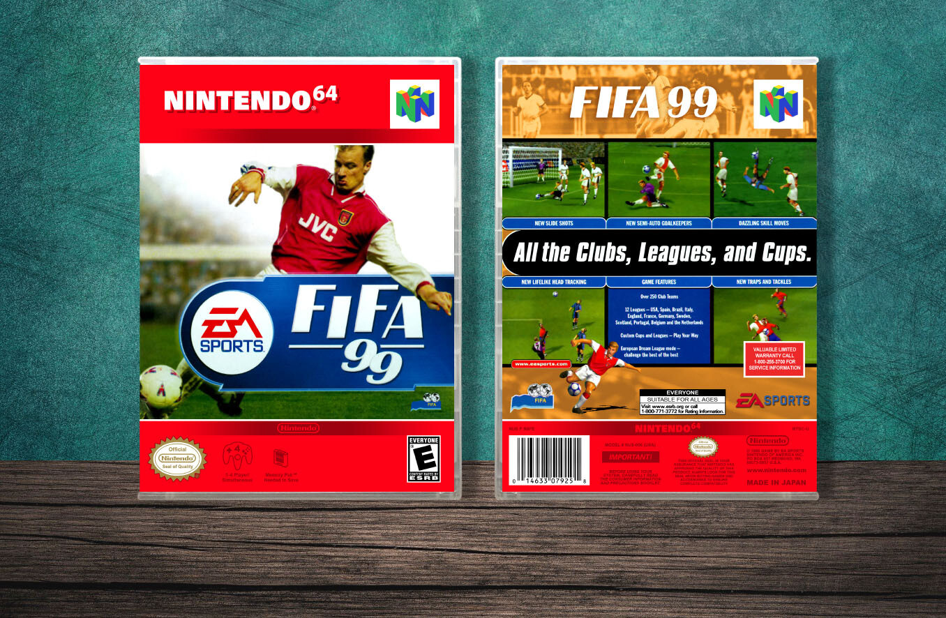 FIFA Soccer &#39;99, Case Color: CLEAR (Transparent)