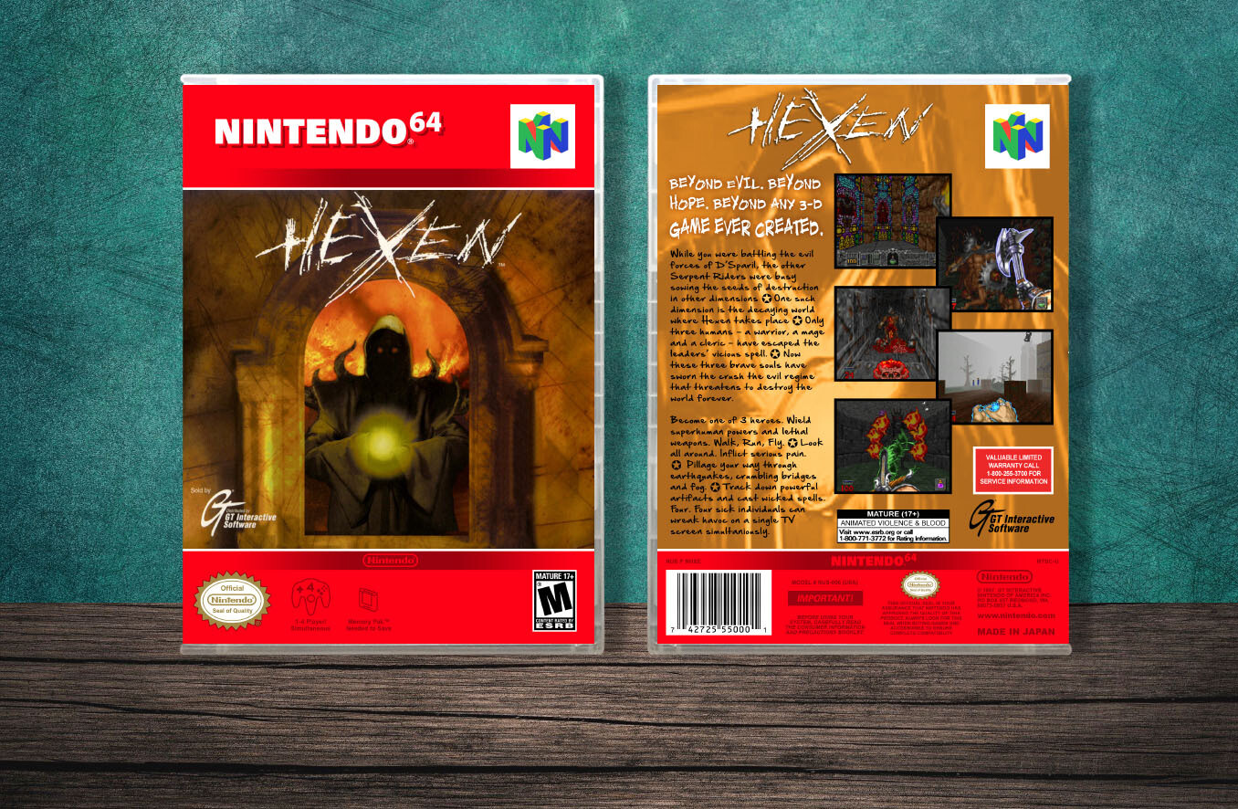 Hexen, Case Color: CLEAR (Transparent)