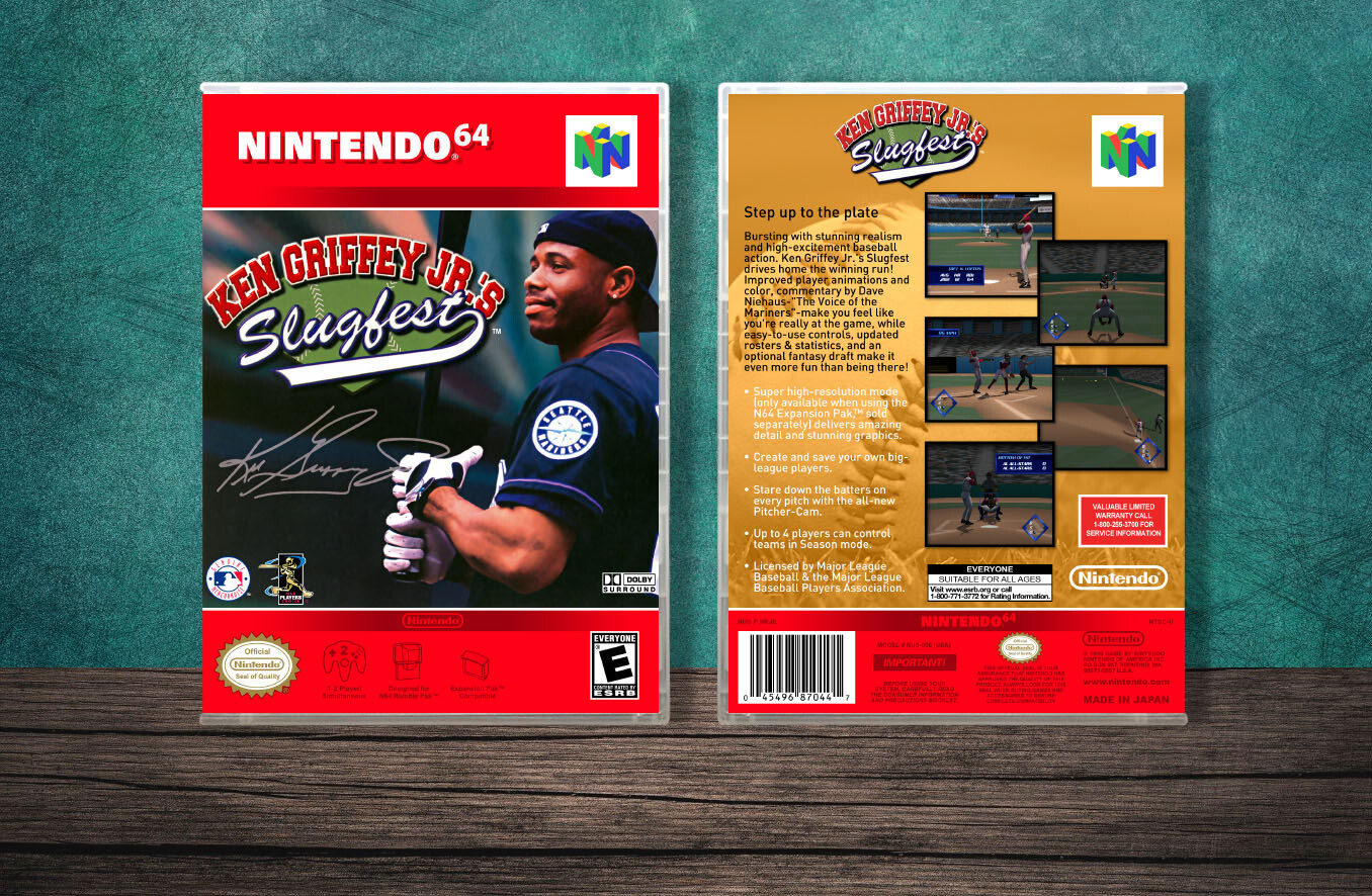 Ken Griffey Jr&#39;s Slugfest, Case Color: CLEAR (Transparent)