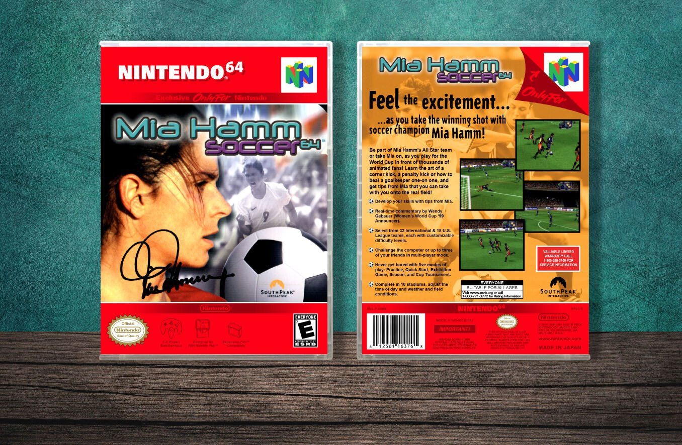 Mia Hamm Soccer 64, Case Color: CLEAR (Transparent)