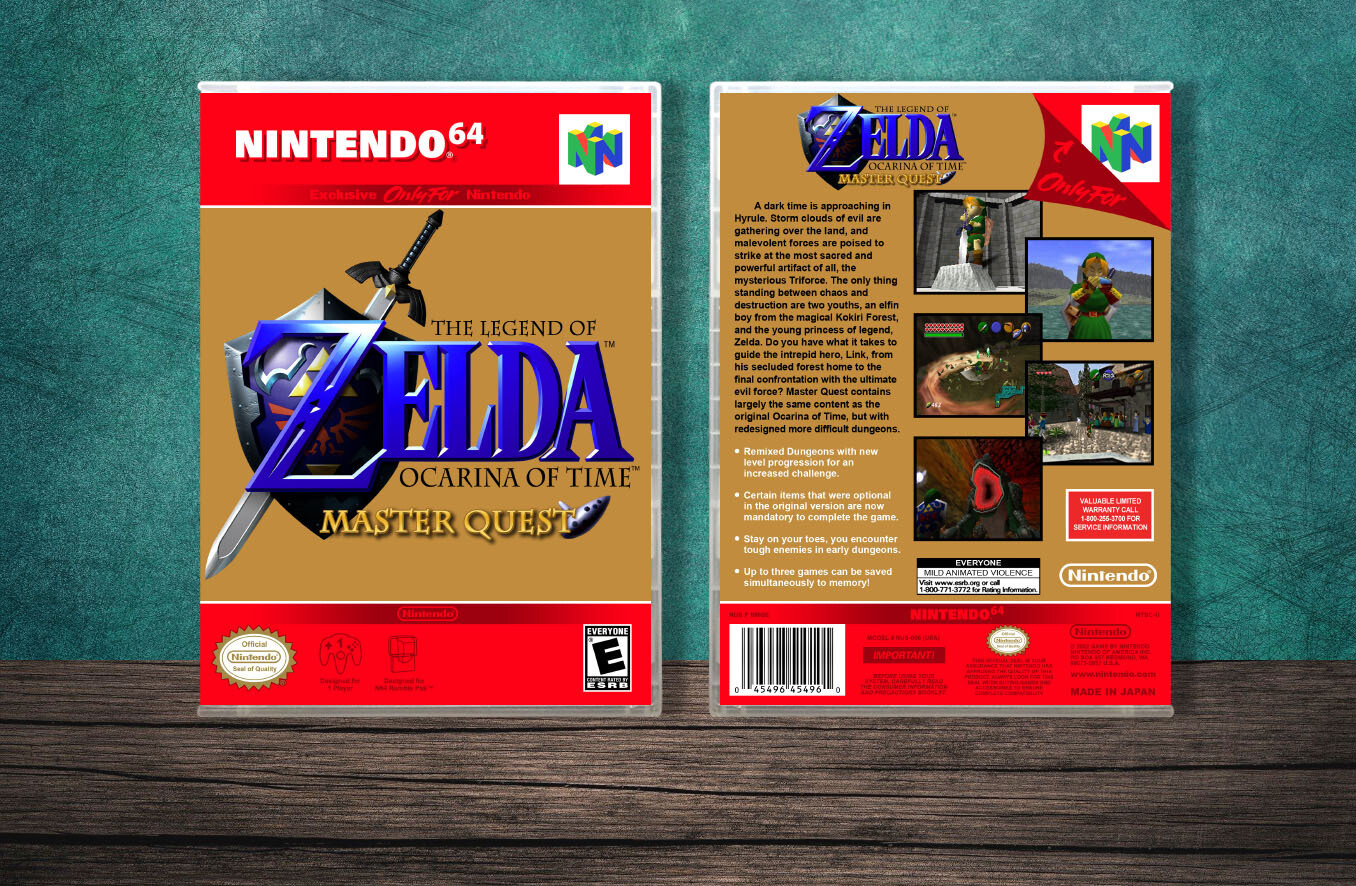 Legend of Zelda: Ocarina of Time, The Master Quest (Gold Spine)