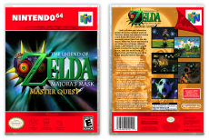 Legend of Zelda: Majora's Mask, The Master Quest - N64 Video Game Case