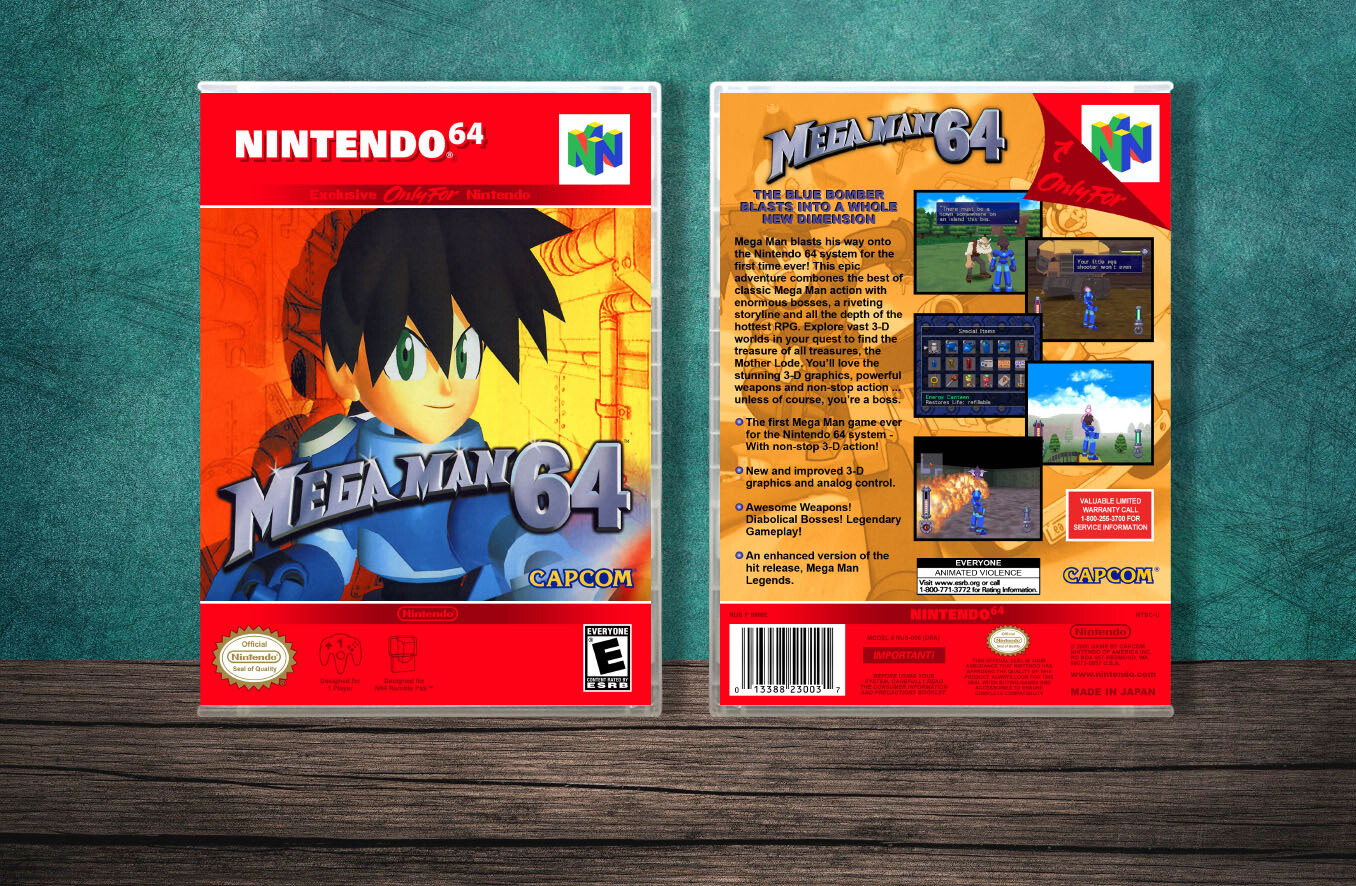 Mega Man 64, Case Color: CLEAR (Transparent)