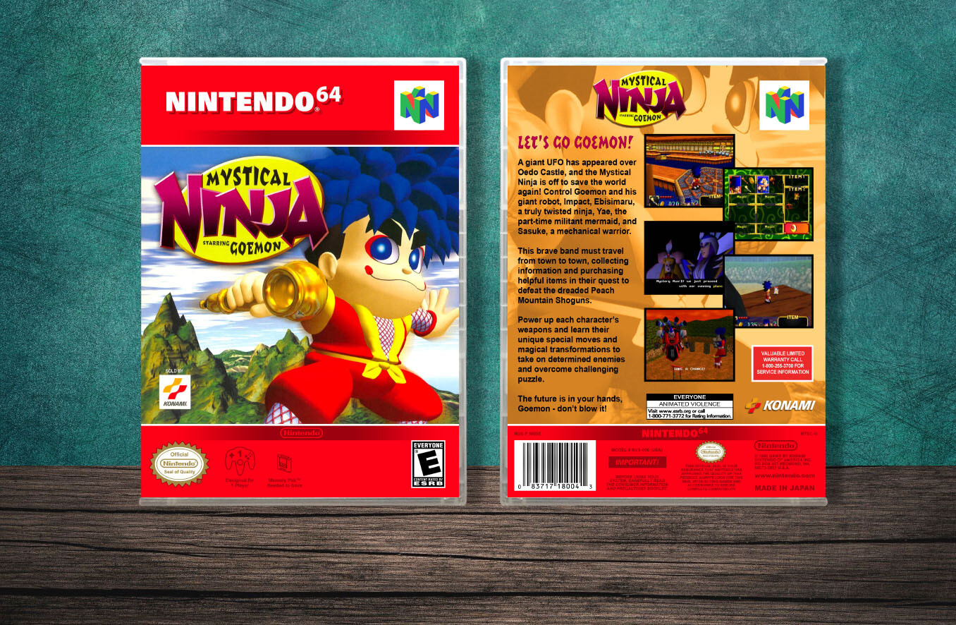 Mystical Ninja Starring Goemon, Case Color: CLEAR (Transparent)