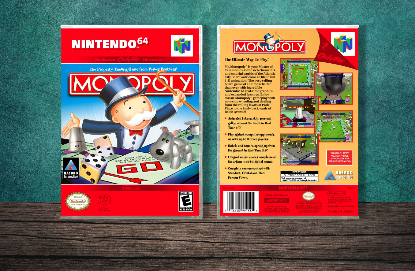 Monopoly, Case Color: CLEAR (Transparent)