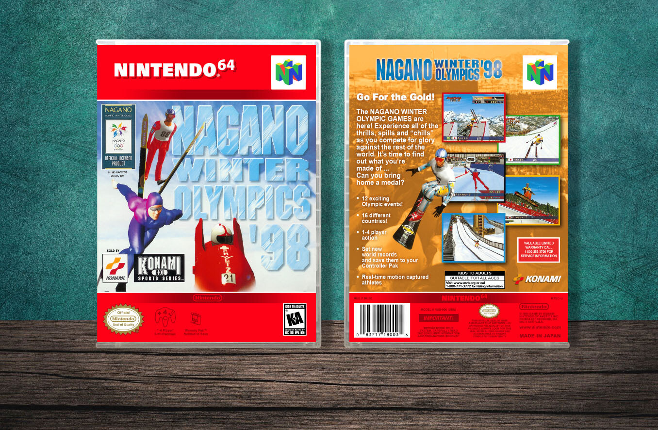 Nagano Winter Olympics &#39;98, Case Color: CLEAR (Transparent)