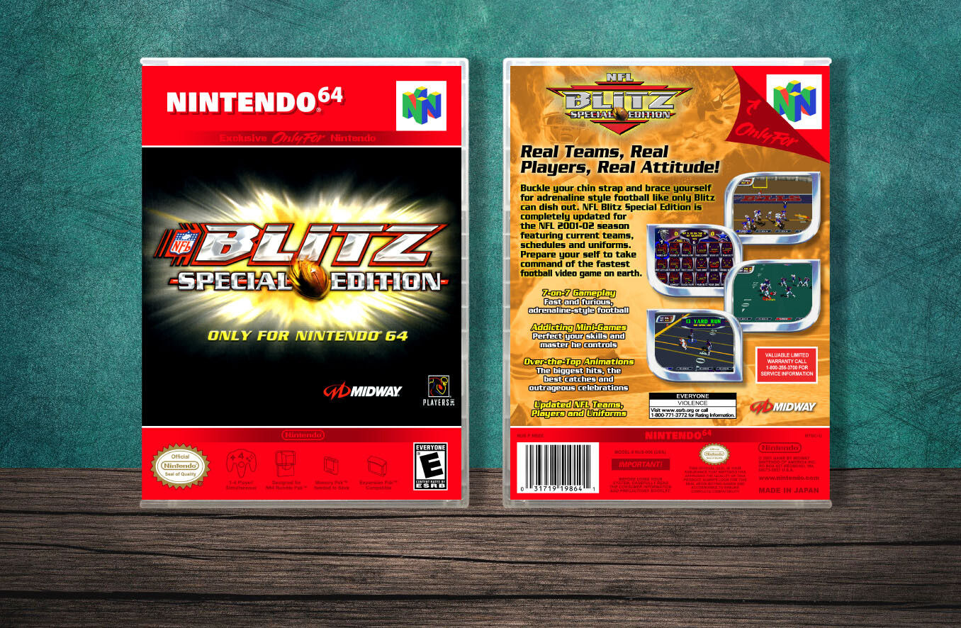 NFL Blitz Special Edition, Case Color: CLEAR (Transparent)