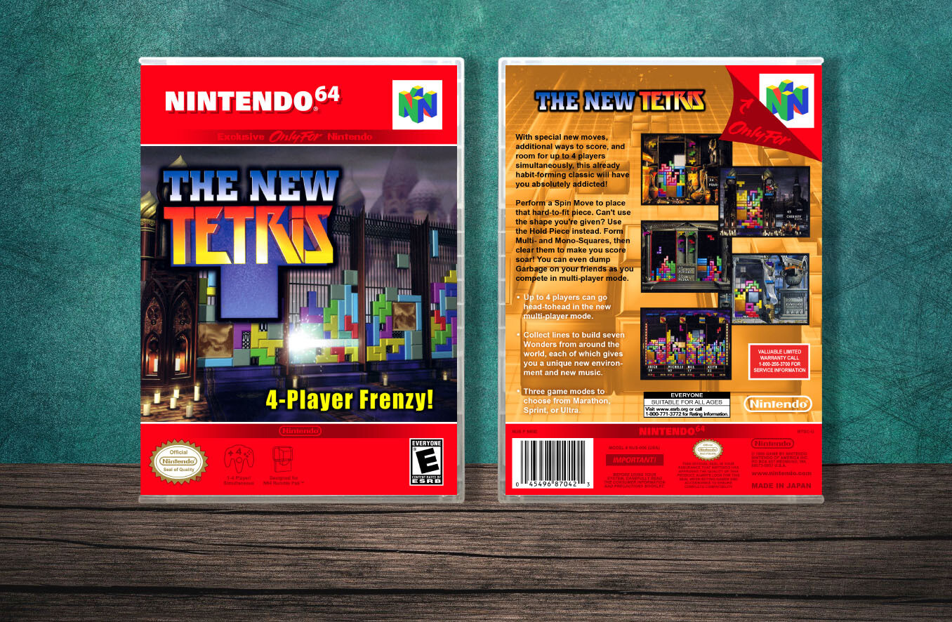 New Tetris, The, Case Color: CLEAR (Transparent)