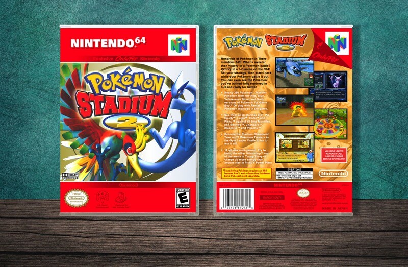 Pokemon Stadium 2, Case Color: CLEAR (Transparent)