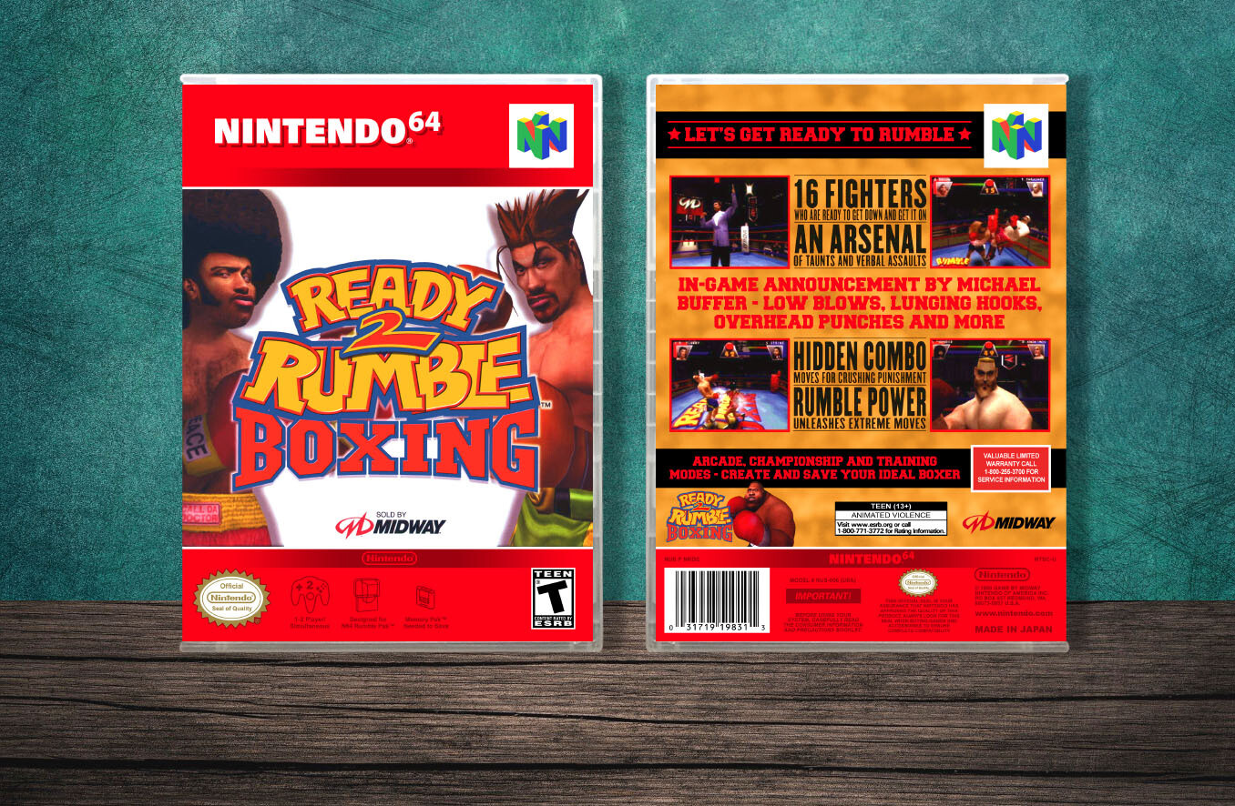 Ready 2 Rumble Boxing, Case Color: CLEAR (Transparent)