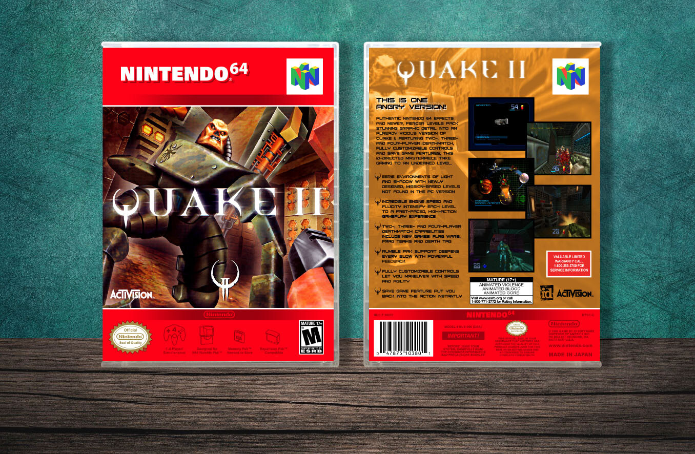 Quake II, Case Color: CLEAR (Transparent)