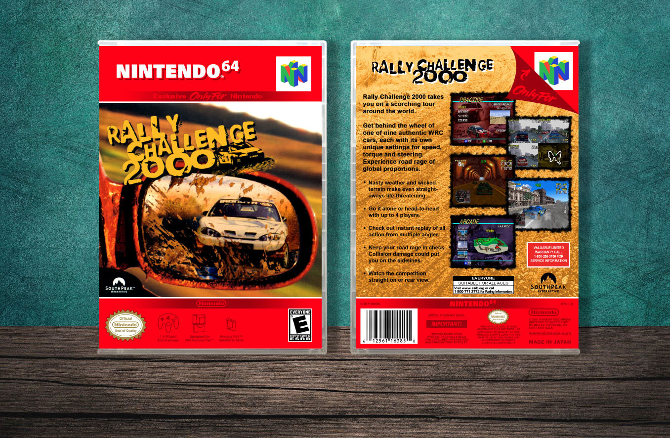 Rally Challenge 2000, Case Color: CLEAR (Transparent)