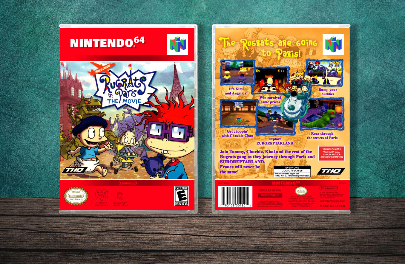 Rugrats in Paris: The Movie, Case Color: CLEAR (Transparent)