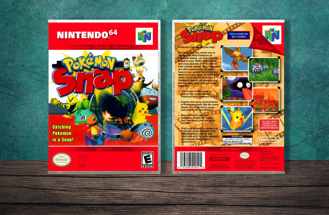 Pokemon Snap, Case Color: CLEAR (Transparent)