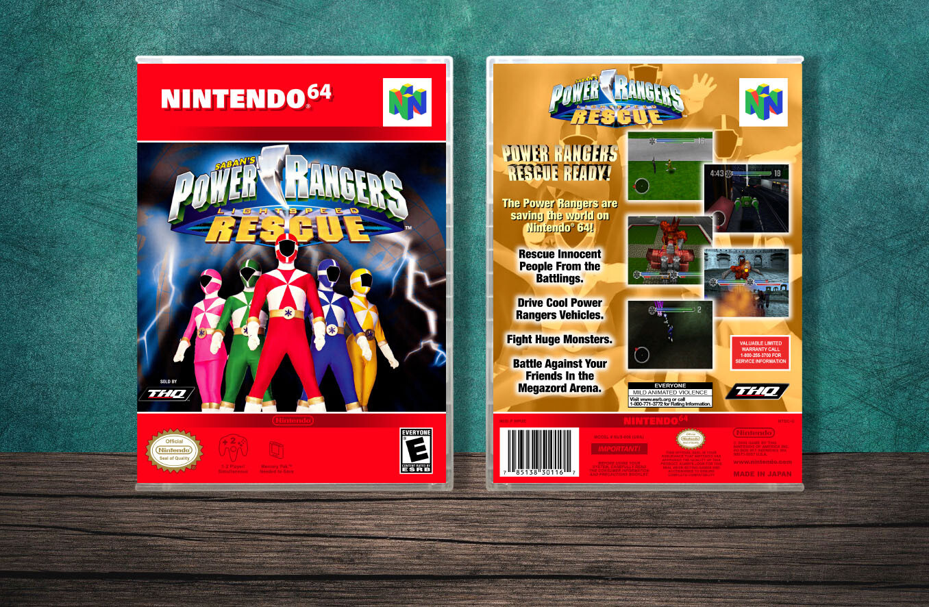 Power Rangers Lightspeed Rescue, Case Color: CLEAR (Transparent)
