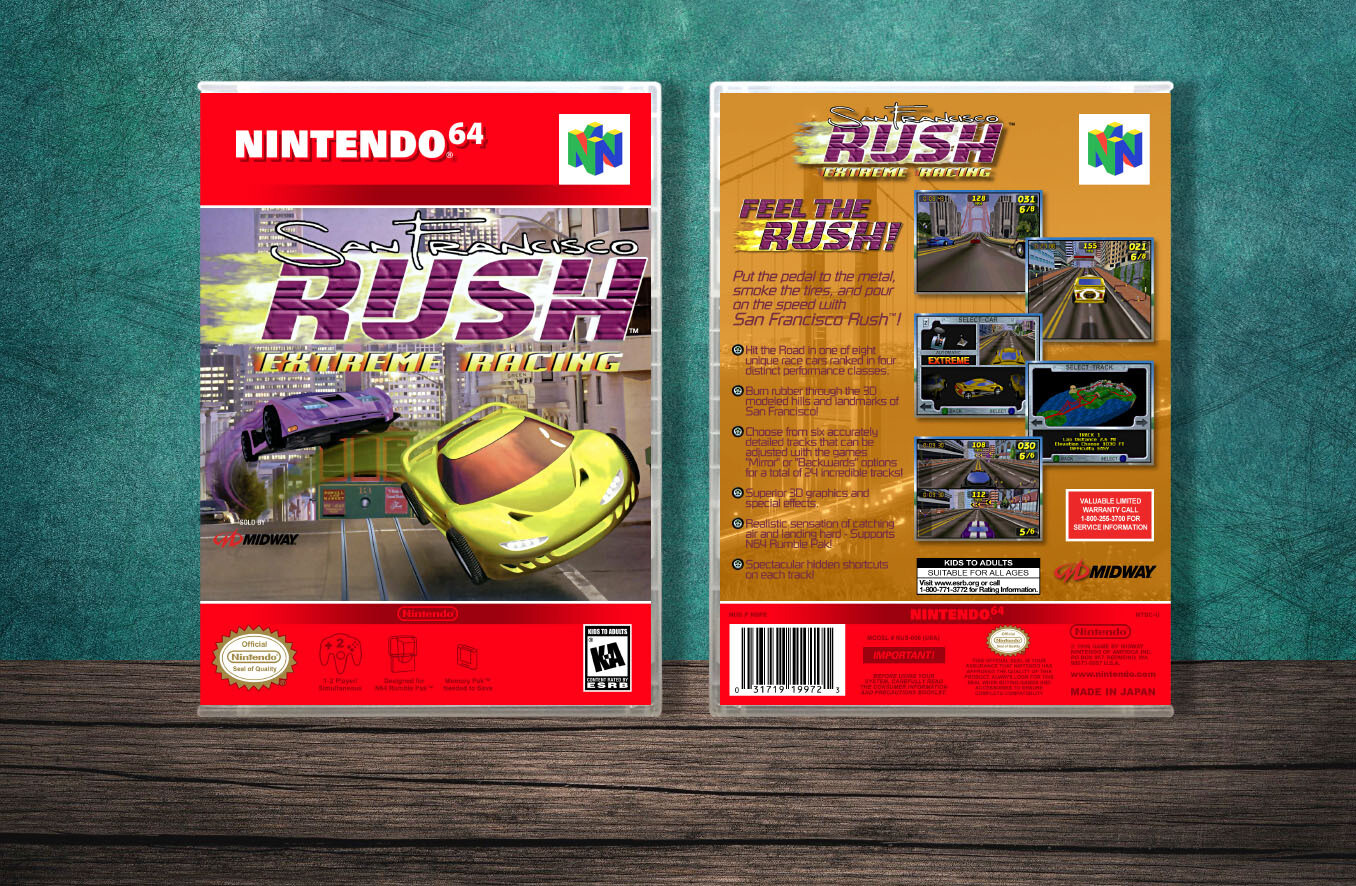 San Francisco Rush Extreme Racing, Case Color: CLEAR (Transparent)