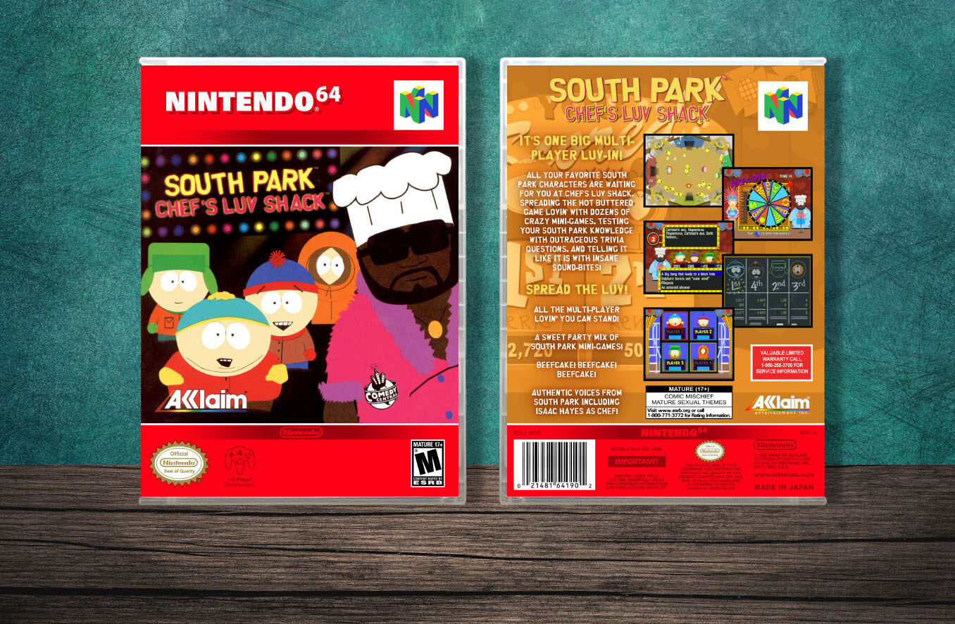 South Park: Chef&#39;s Luv Shack, Case Color: CLEAR (Transparent)