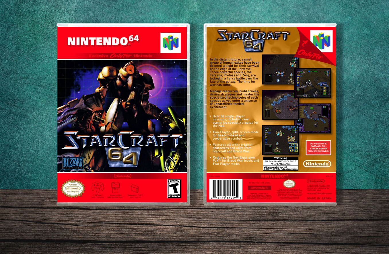 StarCraft 64, Case Color: CLEAR (Transparent)