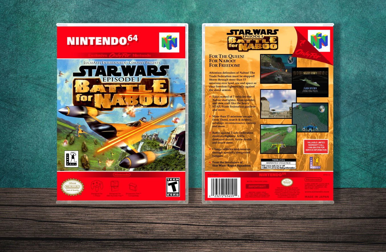 Star Wars: Battle for Naboo, Case Color: CLEAR (Transparent)