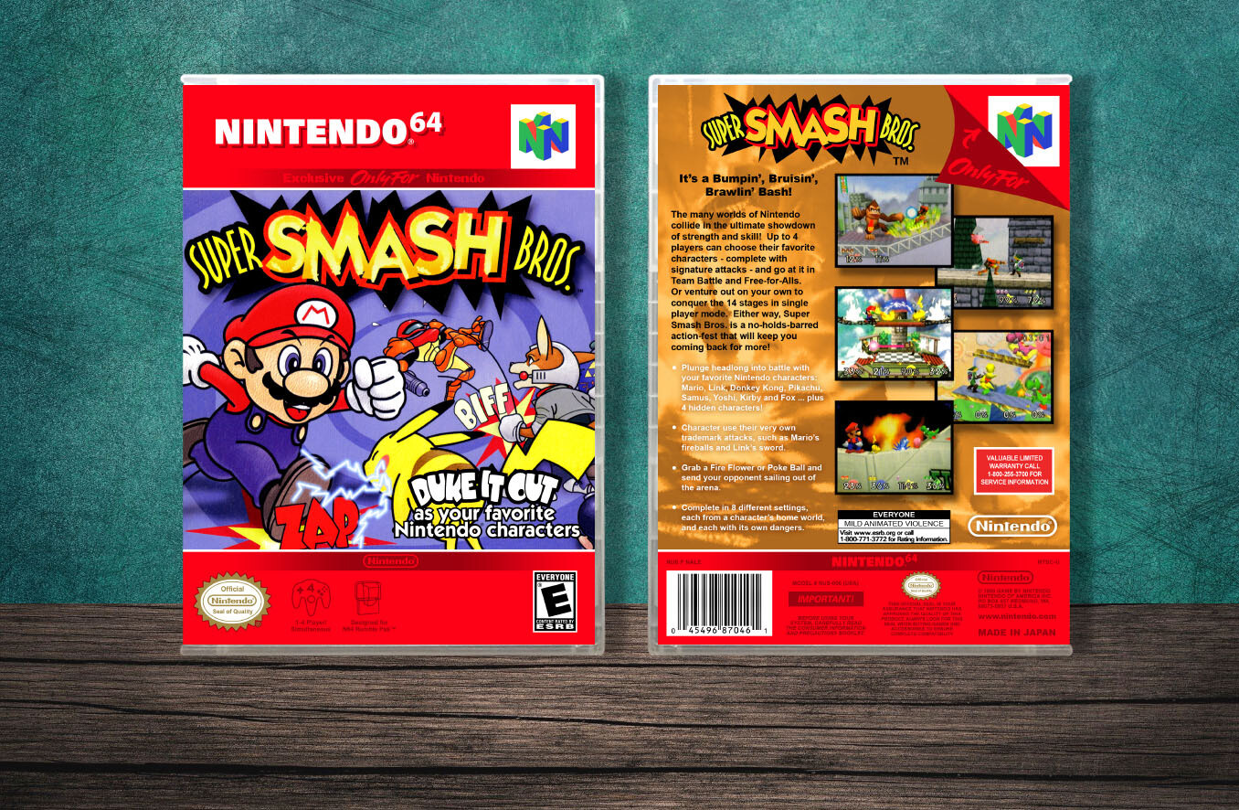 Super Smash Bros., Case Color: CLEAR (Transparent)