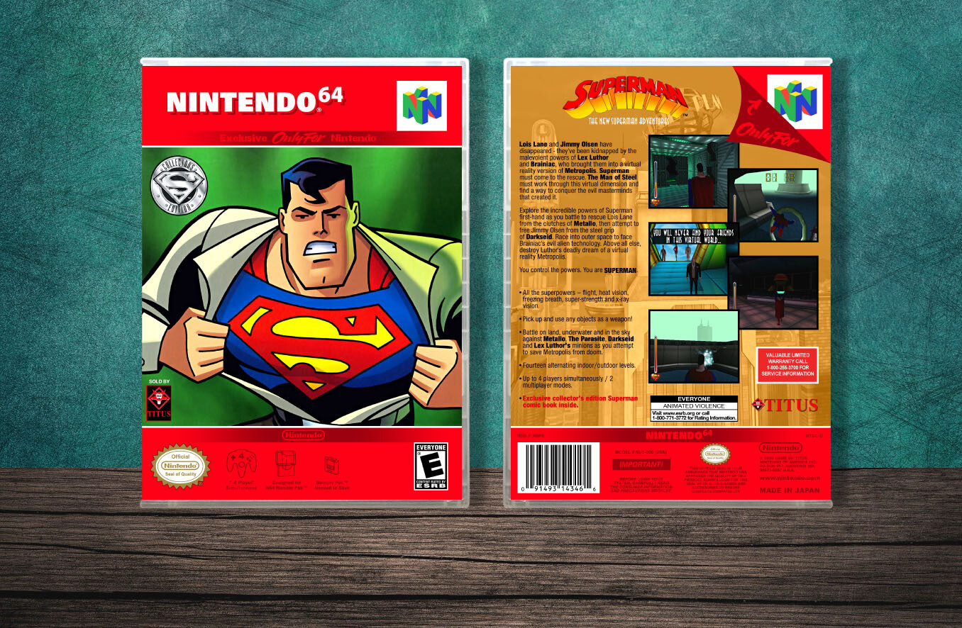 Superman 64, Case Color: CLEAR (Transparent)