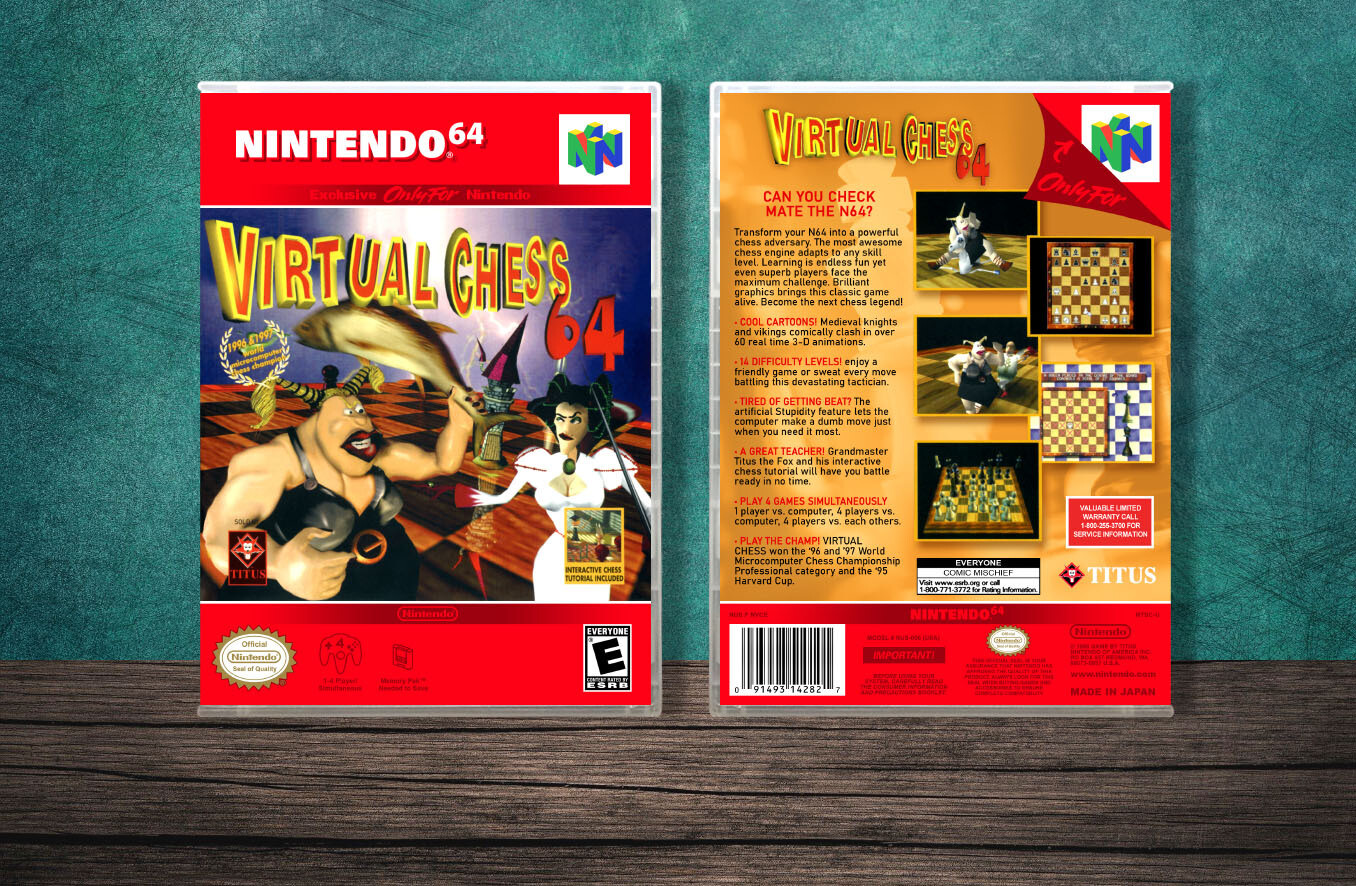 Virtual Chess 64, Case Color: CLEAR (Transparent)