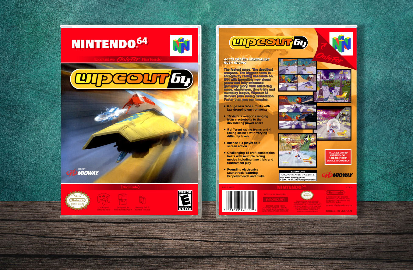 Wipeout 64, Case Color: CLEAR (Transparent)
