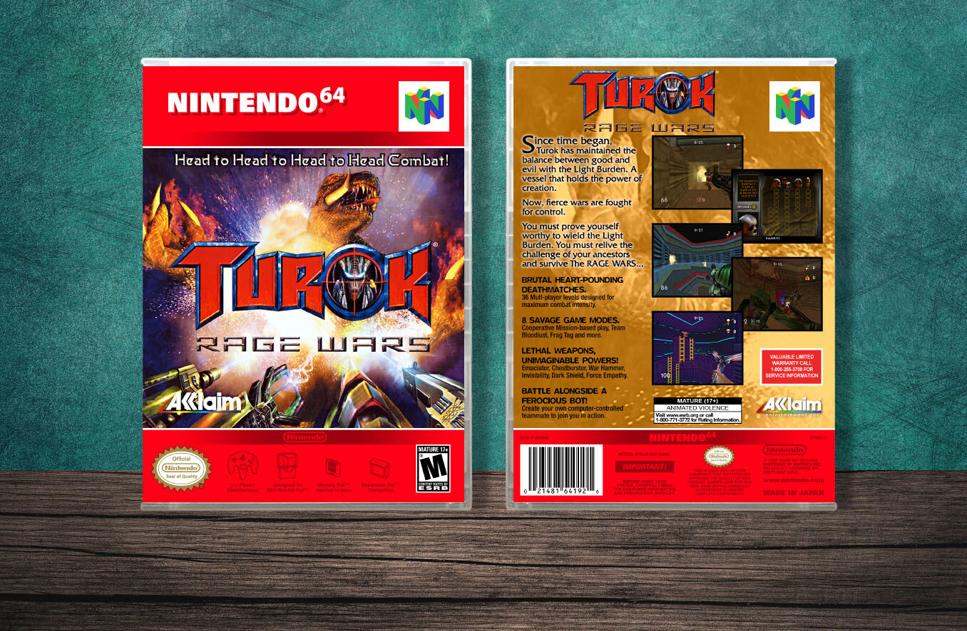 Turok: Rage Wars, Case Color: CLEAR (Transparent)
