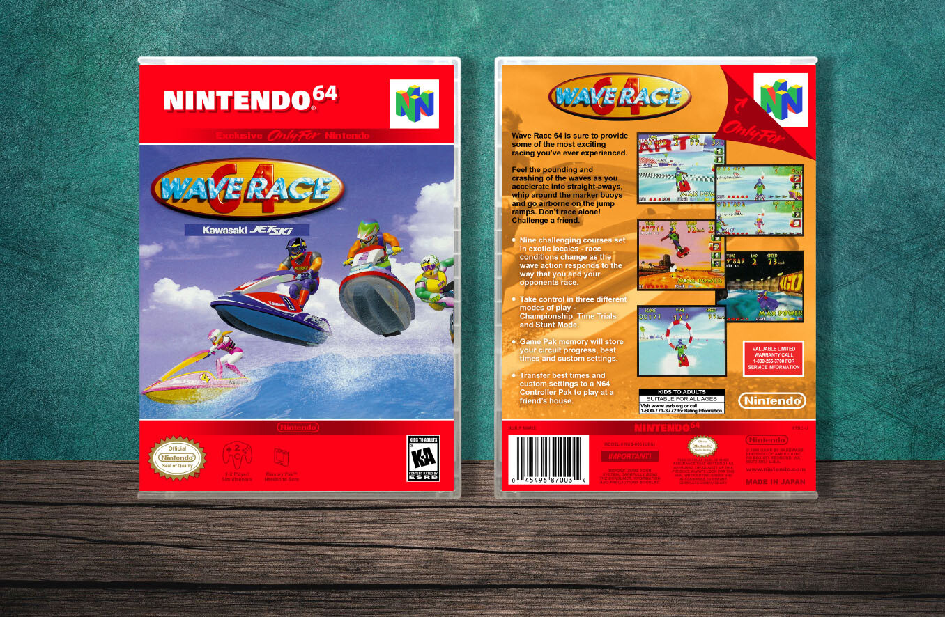 Wave Race 64, Case Color: CLEAR (Transparent)