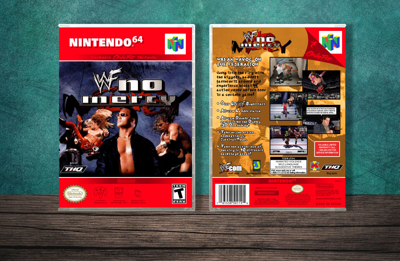WWF No Mercy, Case Color: CLEAR (Transparent)