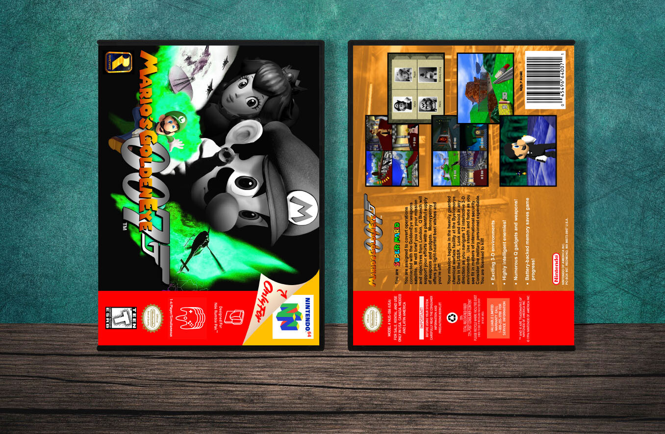 007: Mario&#39;s Goldeneye, Case Color: DARK GREY (OEM DS CASE COLOR)