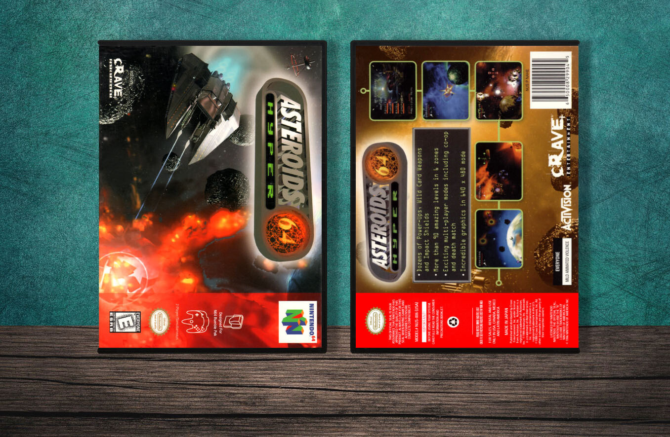 Asteroids Hyper 64, Case Color: DARK GREY (OEM DS CASE COLOR)