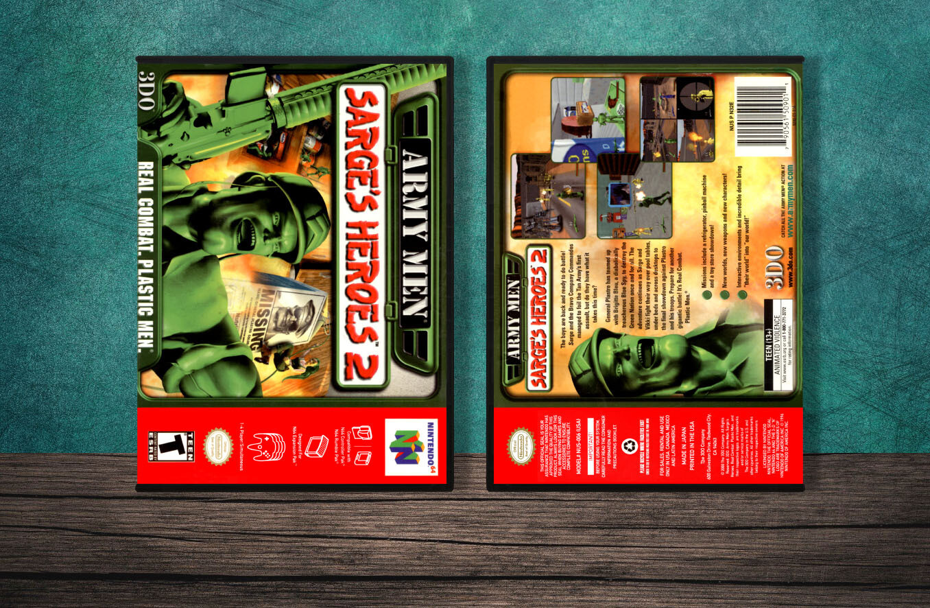 Army Men: Sarge&#39;s Heroes 2, Case Color: DARK GREY (OEM DS CASE COLOR)