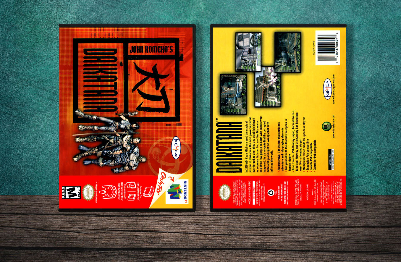 Daikatana 64, Case Color: DARK GREY (OEM DS CASE COLOR)