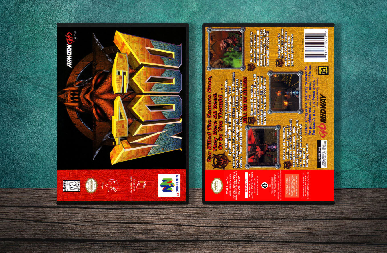 Doom 64, Case Color: DARK GREY (OEM DS CASE COLOR)