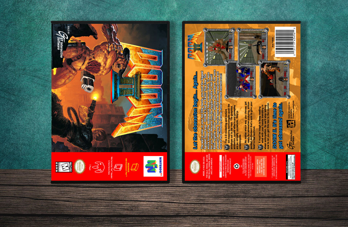 Doom 64 for Doom II, Case Color: DARK GREY (OEM DS CASE COLOR)