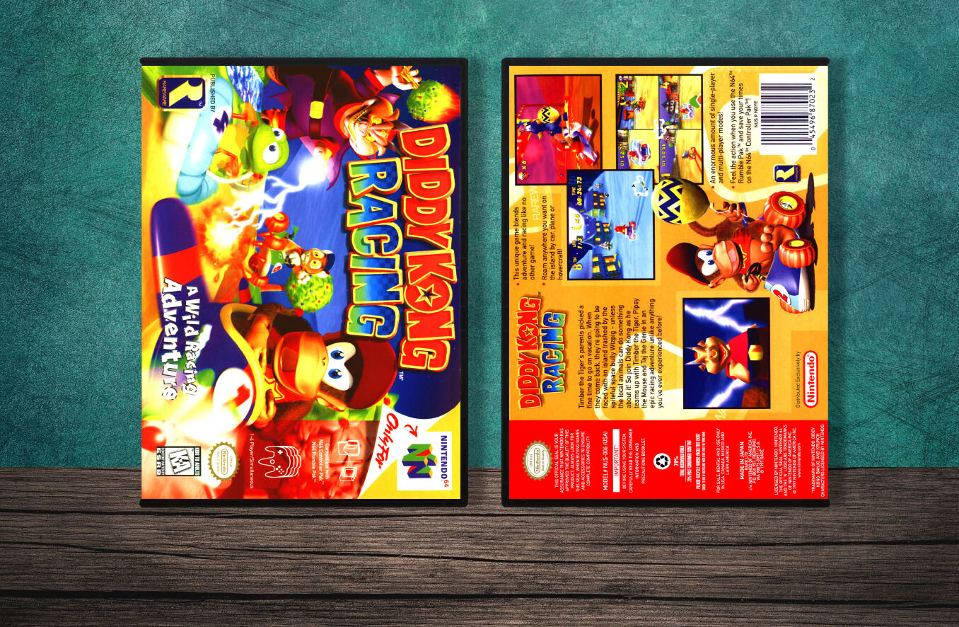 Diddy Kong Racing, Case Color: DARK GREY (OEM DS CASE COLOR)