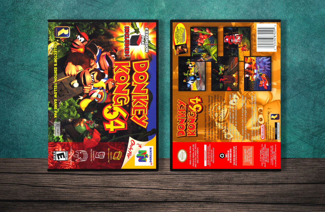 Donkey Kong 64, Case Color: DARK GREY (OEM DS CASE COLOR)