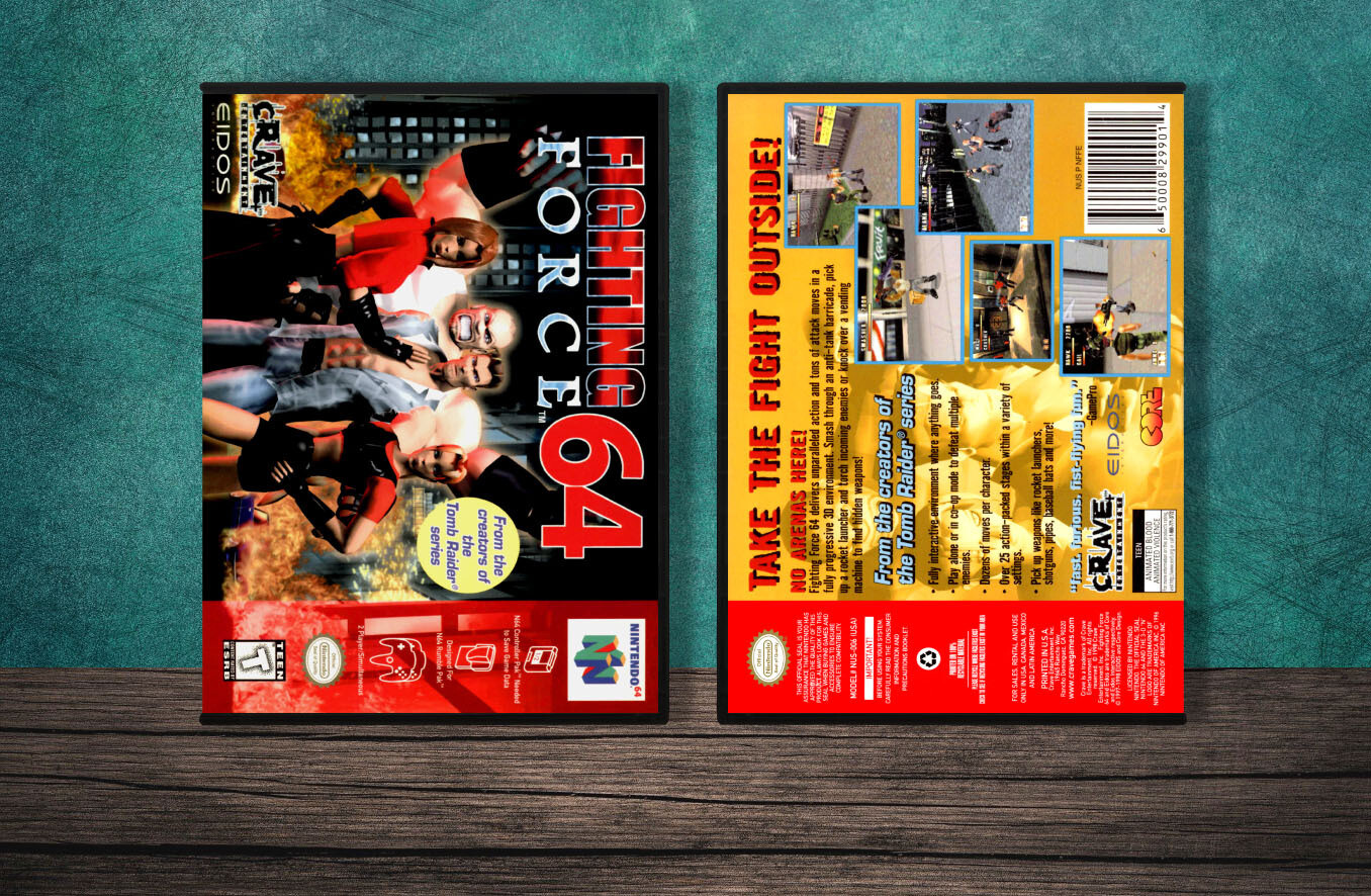 Fighting Force 64, Case Color: DARK GREY (OEM DS CASE COLOR)