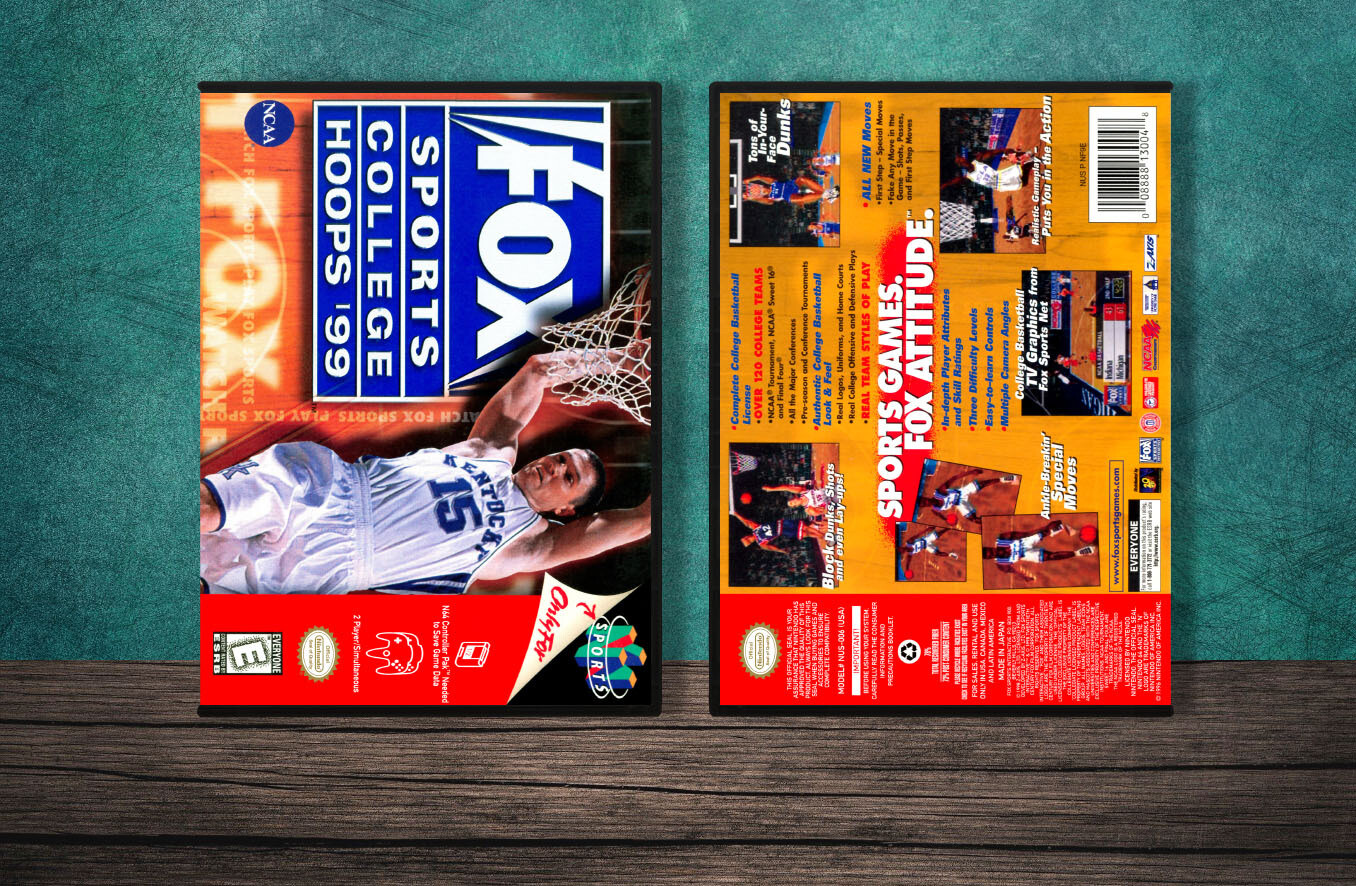 FOX Sports College Hoops '99, Case Color: DARK GREY (OEM DS CASE COLOR)