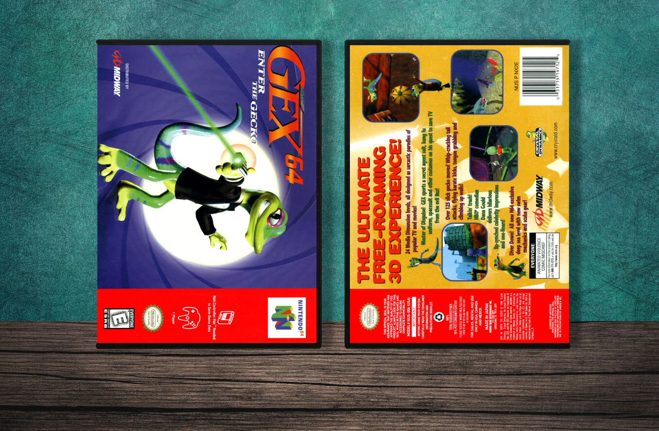 Gex 64: Enter the Gecko, Case Color: DARK GREY (OEM DS CASE COLOR)